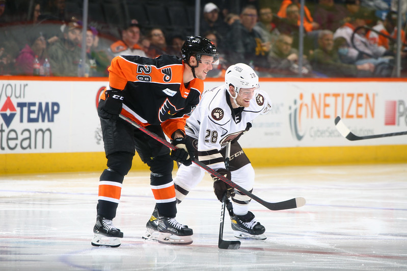INJURY NEWS: In his AHL debut Flyers new signed player injured….