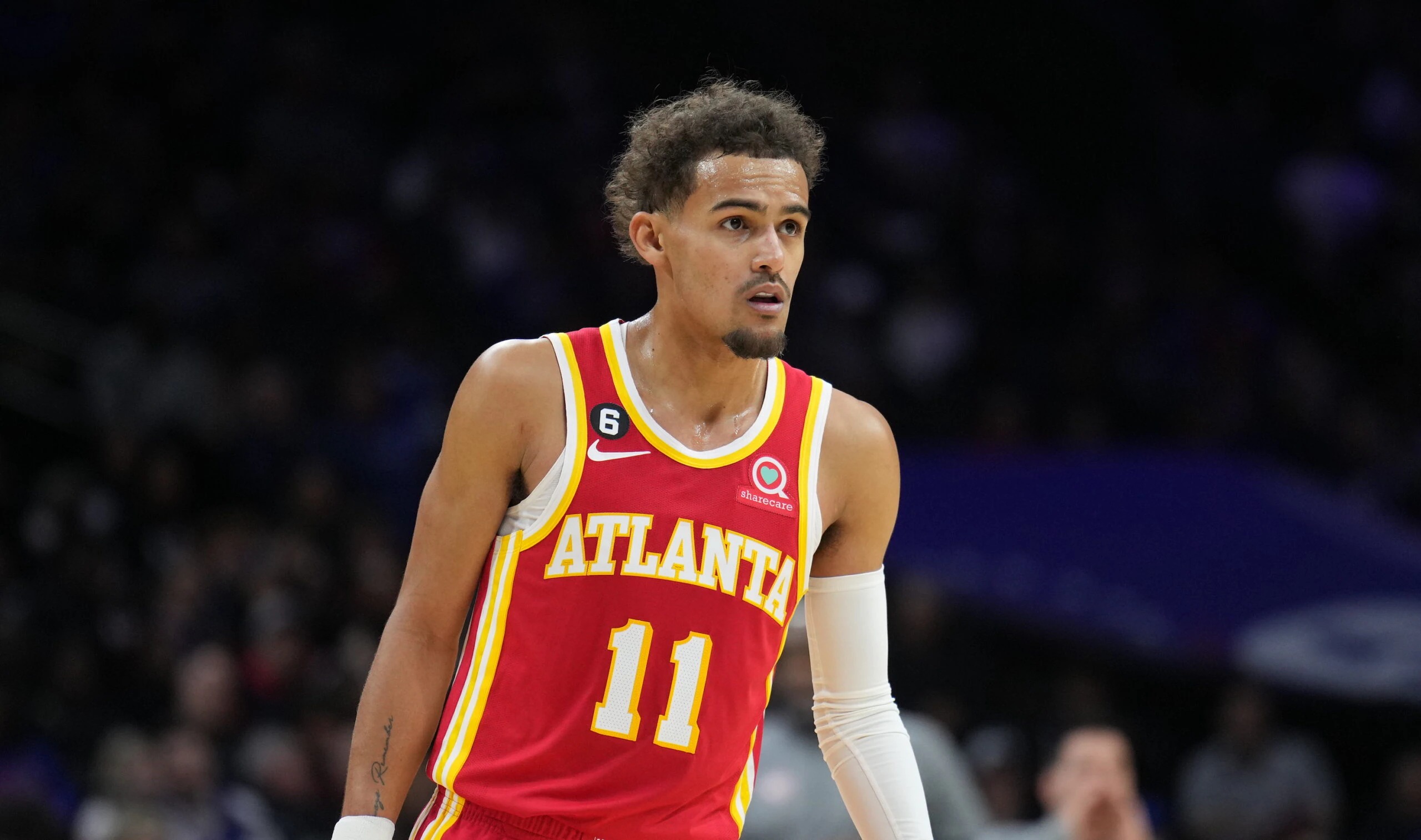 He is Bacck: Atlanta key star Trae Young is pleased to announce his arival after his long time injury