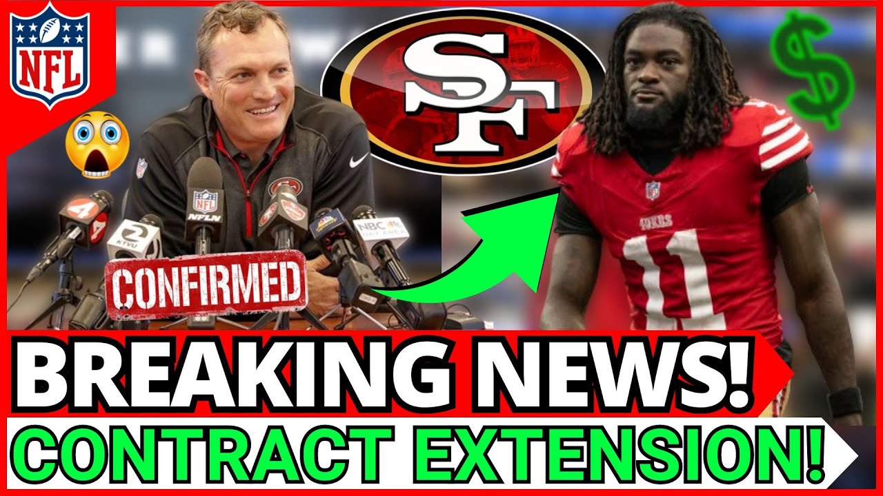 49ers star Brandon Aiyuk  has agree $75.4million new contract extension after trade rumors with four years…
