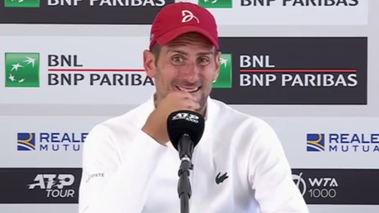 He Is Back: World No1  Novak Djokovic is pleased to annouces his arrival after shock Italian Open defeat by  Alejandro Tabilo….