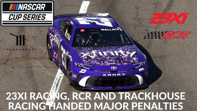 RCR, Trackhouse, 23XI   Team  Banned for  NASCAR  series Championship  competition  this weekend after Handed Penalty…