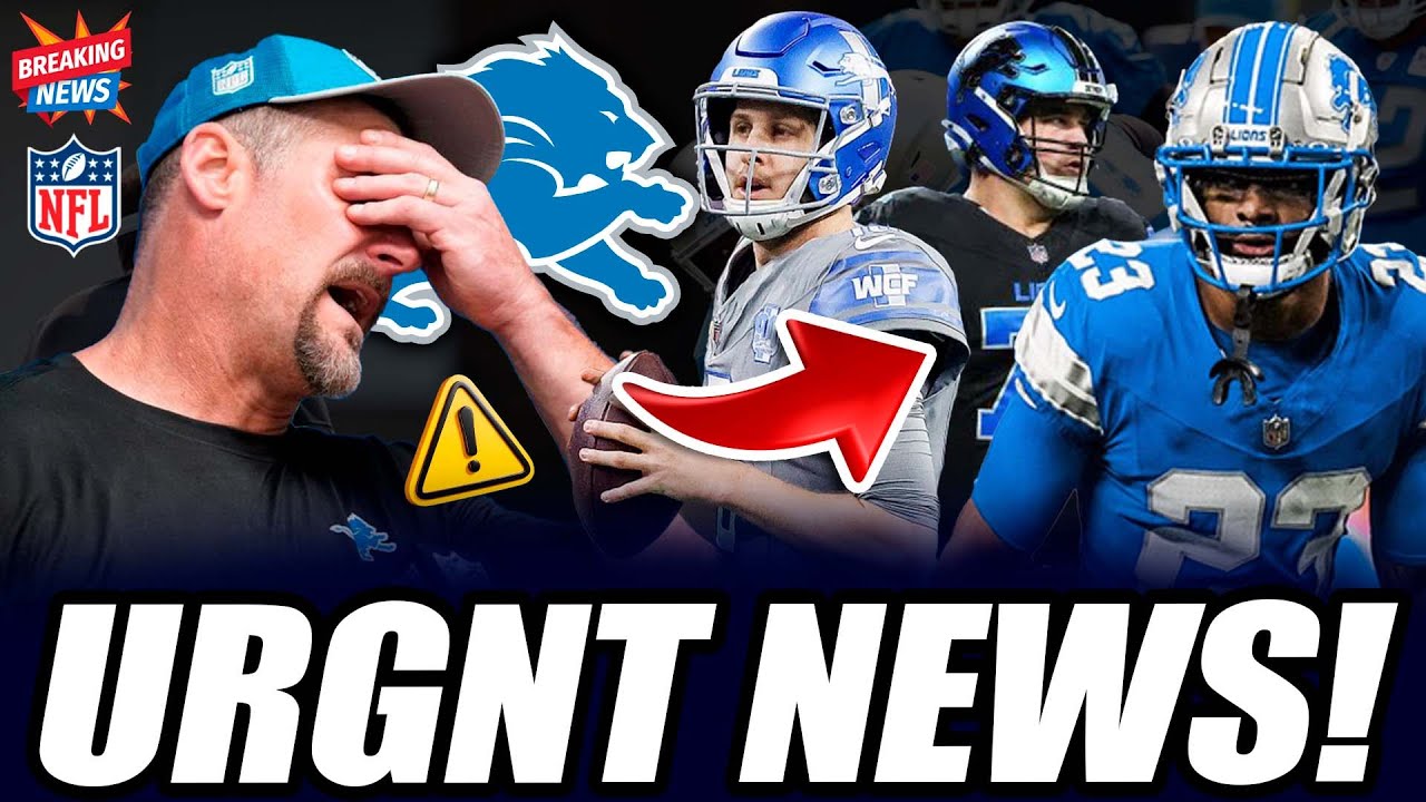 SAD NEWS Detroit Lions Lose 5 Key Players to 2025 NFL Free Agency