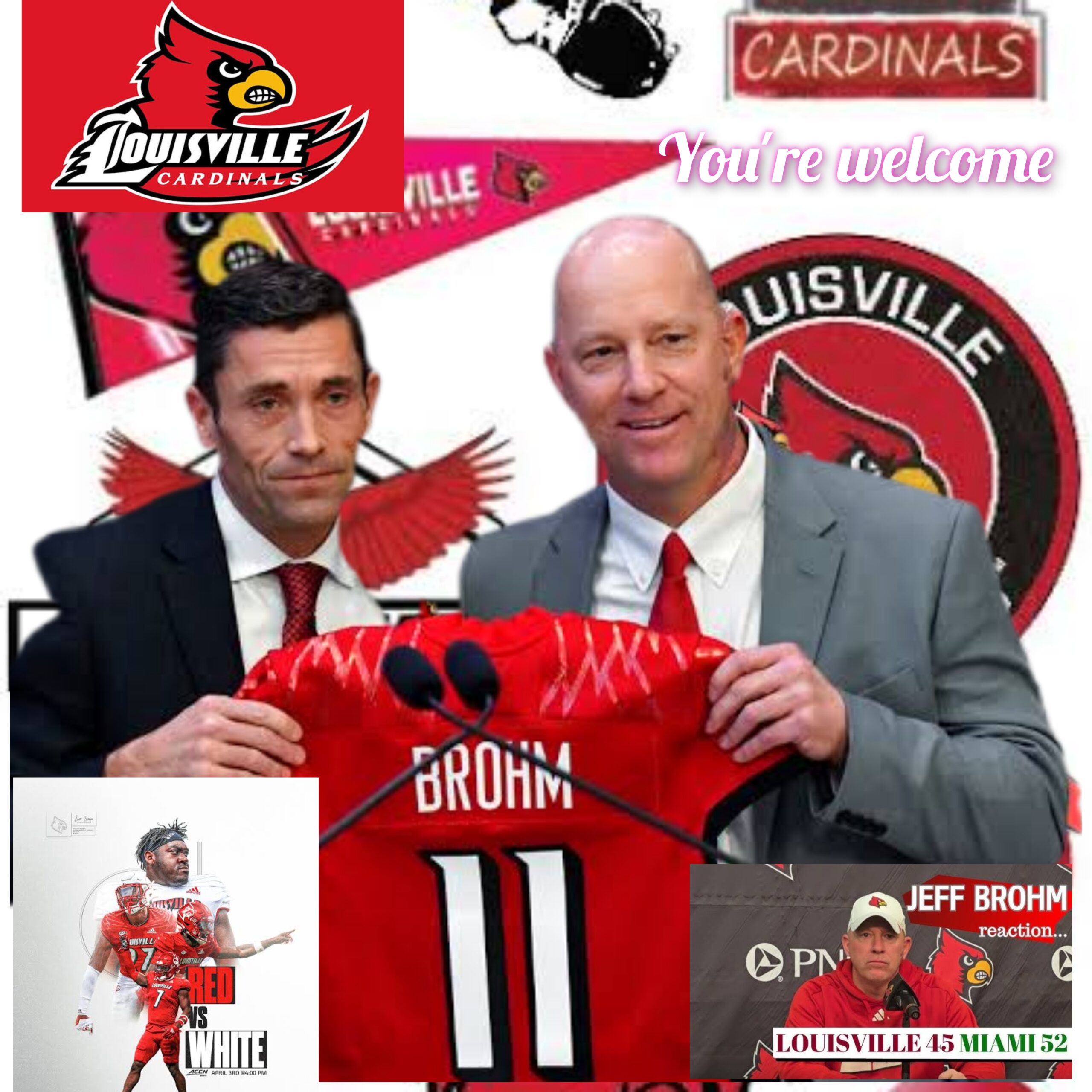 New appointment: Jeff Brohm, head coach of the Louisville Cardinals, won the Paul Bear Bryant Coach of the Year Award, defeating eight other coaches for the honour…