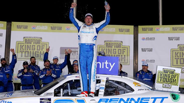 Good News: Austin Hill shocked after winning in overtime at Martinsville